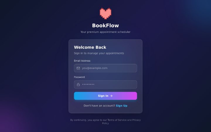 The BookFlow app